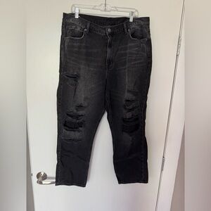 American Eagle Black Mom Jeans
